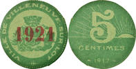 France 5 Centimes Coin, Ville de Villeneuve-sur-Lot, Villeneuve-sur-Lot -