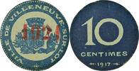 France 10 Centimes Coin, Ville de Villeneuve-sur-Lot, Villeneuve-sur-Lot -