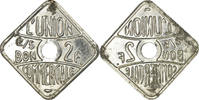 France 2 Francs Coin, L’Union Commerciale, Meaux, Aluminium -