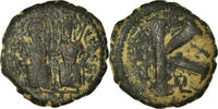 Half Follis Coin, Justin II, Constantinople, Copper -