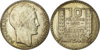 France 10 Francs Coin, Turin, Paris, Silver, KM:878 -