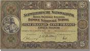 Switzerland 5 Franken Banknote, 1951-02-22, KM:11o -