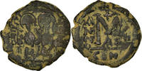 Follis Coin, Justin II, Constantinople, Copper, Sear:360 -