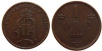 Sweden Ore Coin, Oscar II, Bronze, KM:745 -