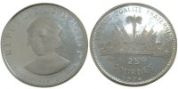 Haiti 25 Gourdes Coin, Silver, KM:102 -