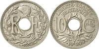 France 10 Centimes Coin, Lindauer, Paris, Nickel-Bronze -
