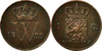 Netherlands Cent Coin, William III, Copper, KM:100 -