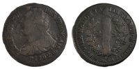 France 2 Sols Coin, 2 sols français, Strasbourg, Bronze -