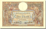 France 100 Francs Banknote, 100 F 1908-1939 ''Luc Olivier Merson'' -