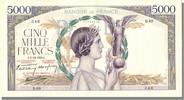 France 5000 Francs Banknote, 5 000 F 1934-1944 ''Victoire'', 1938-12-08 -