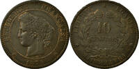France 10 Centimes FRANCE, Cérès, Bordeaux, KM #815.2, Bronze, Gadour -