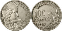 France 100 Francs Coin, Cochet, Copper-nickel, KM:919.1, Le -