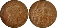 France 10 Centimes Coin, Dupuis, Paris, Bronze, KM:843, Le -