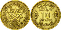 Morocco 10 Francs Coin, Mohammed V, Paris -