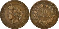 France 10 Centimes Coin, Cérès, Paris, Bronze, KM:815.1, Le -