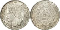 France 20 Centimes Coin, Cérès, Paris, Silver, KM:758.1 -