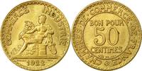 France 50 Centimes Coin, Chambre de commerce, Paris -