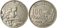 France 100 Francs Coin, Cochet, Copper-nickel, KM:919.1, Le -
