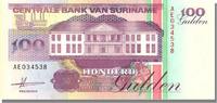 Suriname 100 Gulden Banknote, 1991-07-09 -