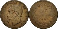 Italy 10 Centesimi Coin, Vittorio Emanuele II, Naples -