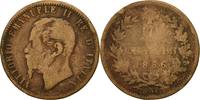 Italy 10 Centesimi Coin, Vittorio Emanuele II, Naples -