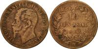 Italy 10 Centesimi Coin, Vittorio Emanuele II, Strasbourg -
