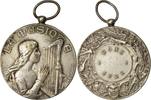 Algeria Medal La Musique, Bône, Silvered bronze -