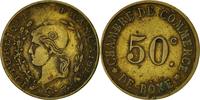 Algeria Token 50 Centimes Bon de Commerce de Bône, Brass -