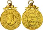 Belgium Medal Léopold II, Excellent Quality, Gilt Bronze, 31 -