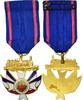 France Medal Union Nationale des Cheminots, Excellent Quality, Gilt Bronze, 35 -