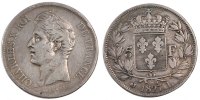 France 5 Francs Coin, Charles X, Bayonne, Silver, KM:728.8 -