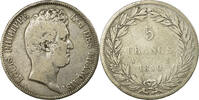 France 5 Francs Coin, Louis-Philippe, Paris, Silver, KM:738 -