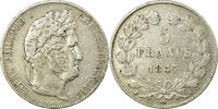 France 5 Francs Coin, Louis-Philippe, Bordeaux, Silver -