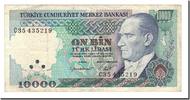 Turkey 10,000 Lira Banknote, KM:199 -