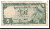 Spain 5 Pesetas Banknote, 1954-07-22, KM:146a -