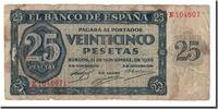 Spain 25 Pesetas Banknote, 1936-11-21, KM:99a -