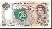 Isle of Man 10 Pounds Banknote, KM:44a -