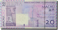 Macau 20 Patacas Banknote, 2005-08-08, KM:81 -
