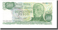Argentina 500 Pesos Banknote, Undated (1974-75), KM:298a -