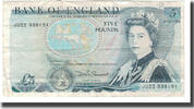 Great Britain 5 Pounds Banknote, Undated (1971-91), KM:378c -