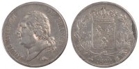 France 5 Francs Coin, Louis XVIII, Louis XVIII, Rouen -