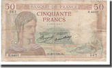 France 50 Francs Cérès, 1936-05-28, Fayette:17.26, KM:81 -