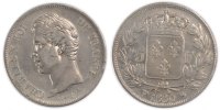 France 5 Francs Coin, Charles X, Lille, Silver, KM:728.13 -