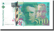 France 500 Francs Pierre et Marie Curie, Fayette:76.01 -