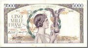 France 5000 Francs Banknote, 1939-06-08, Fayette:46.7, KM:97a -