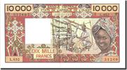 West African States 10,000 Francs Banknote, Undated (1977-92), Undated -