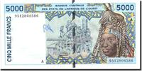 West African States 5000 Francs Banknote, undated (1992-2003), Undated -