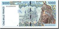 West African States 5000 Francs Banknote, undated (1992-2003), Undated -
