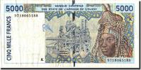 West African States 5000 Francs Banknote, undated (1992-2003), 9718065188 -