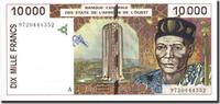 West African States 10,000 Francs Banknote, 1997, KM:114Ae -